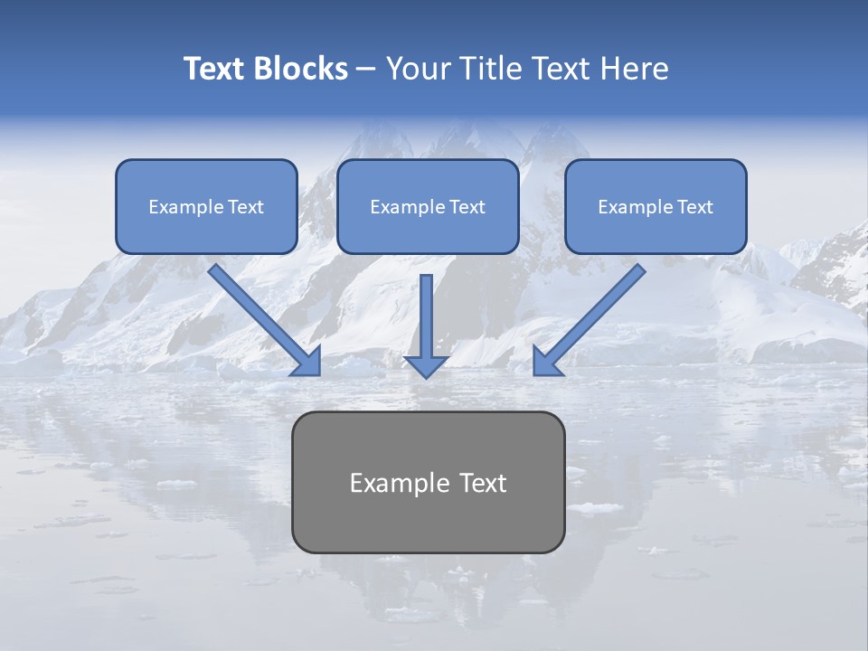 Blue Glacial Cold PowerPoint Template