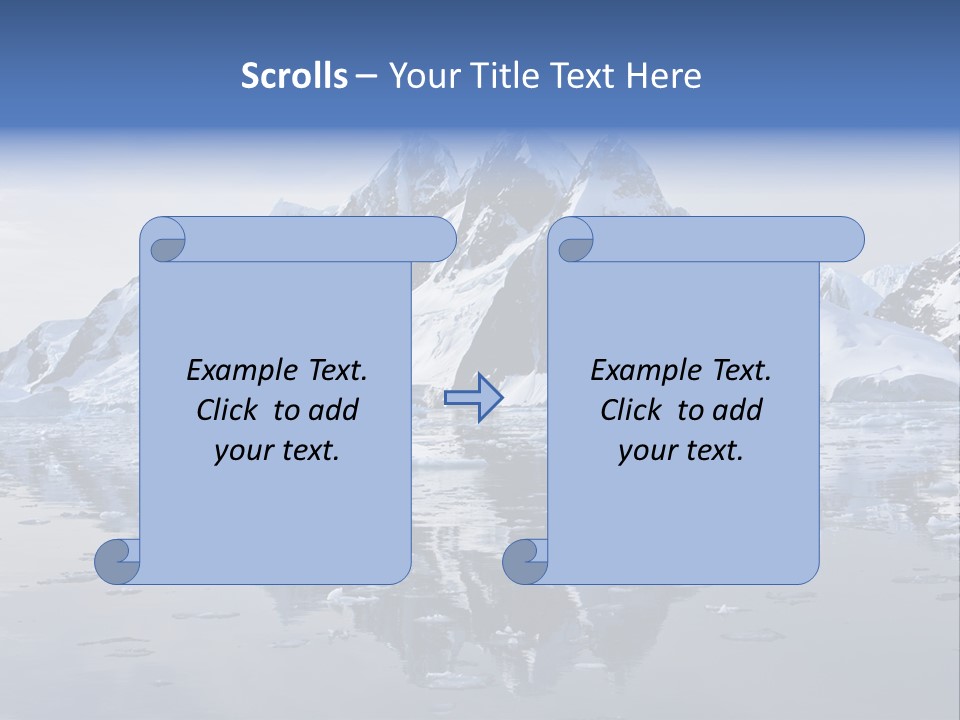 Blue Glacial Cold PowerPoint Template
