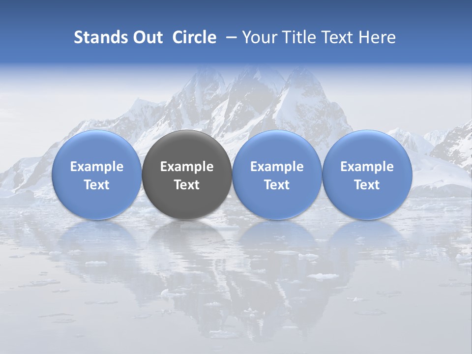 Blue Glacial Cold PowerPoint Template