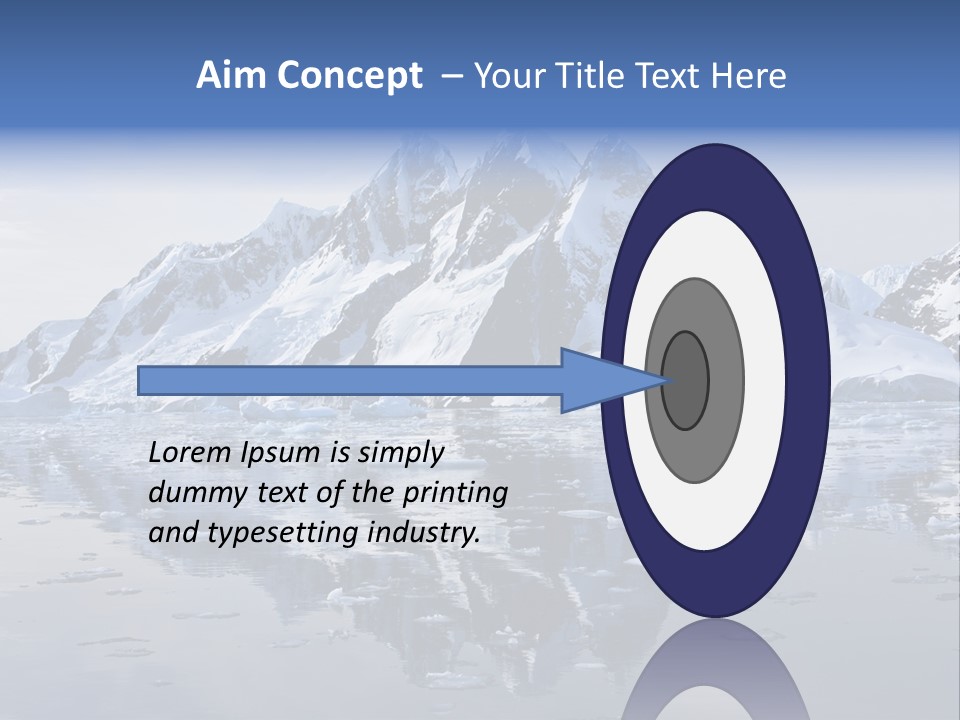 Blue Glacial Cold PowerPoint Template