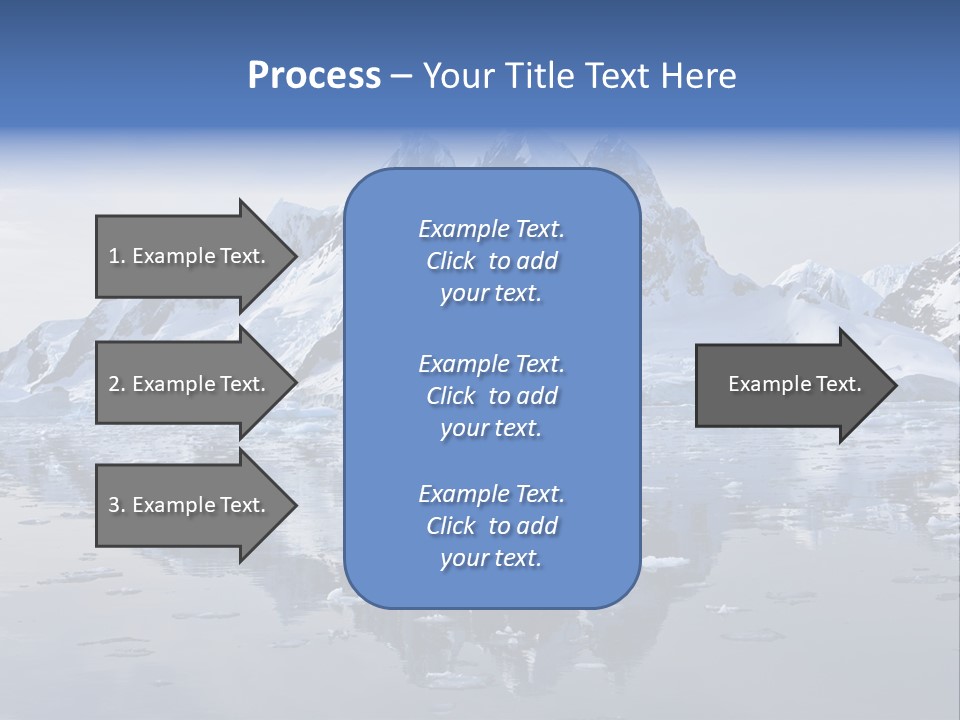 Blue Glacial Cold PowerPoint Template