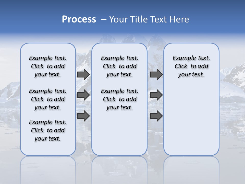 Blue Glacial Cold PowerPoint Template
