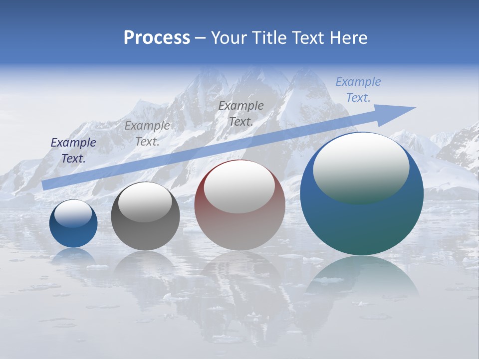 Blue Glacial Cold PowerPoint Template