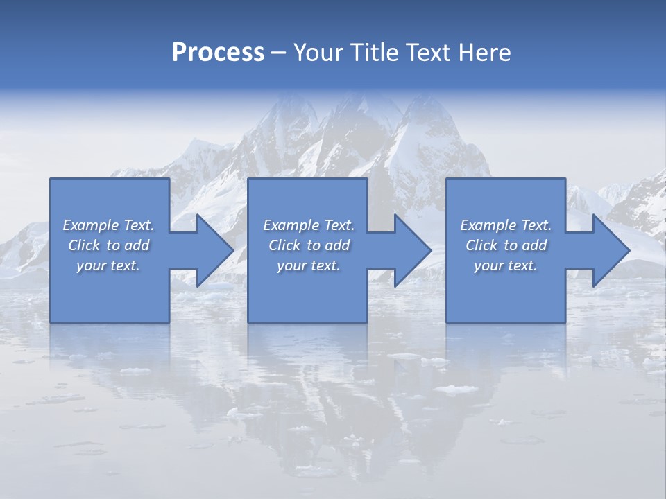 Blue Glacial Cold PowerPoint Template
