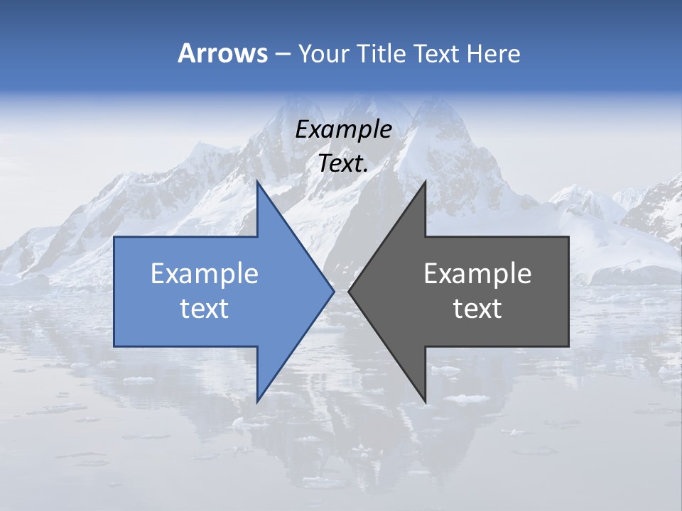 Blue Glacial Cold PowerPoint Template