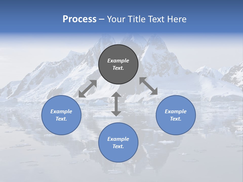 Blue Glacial Cold PowerPoint Template