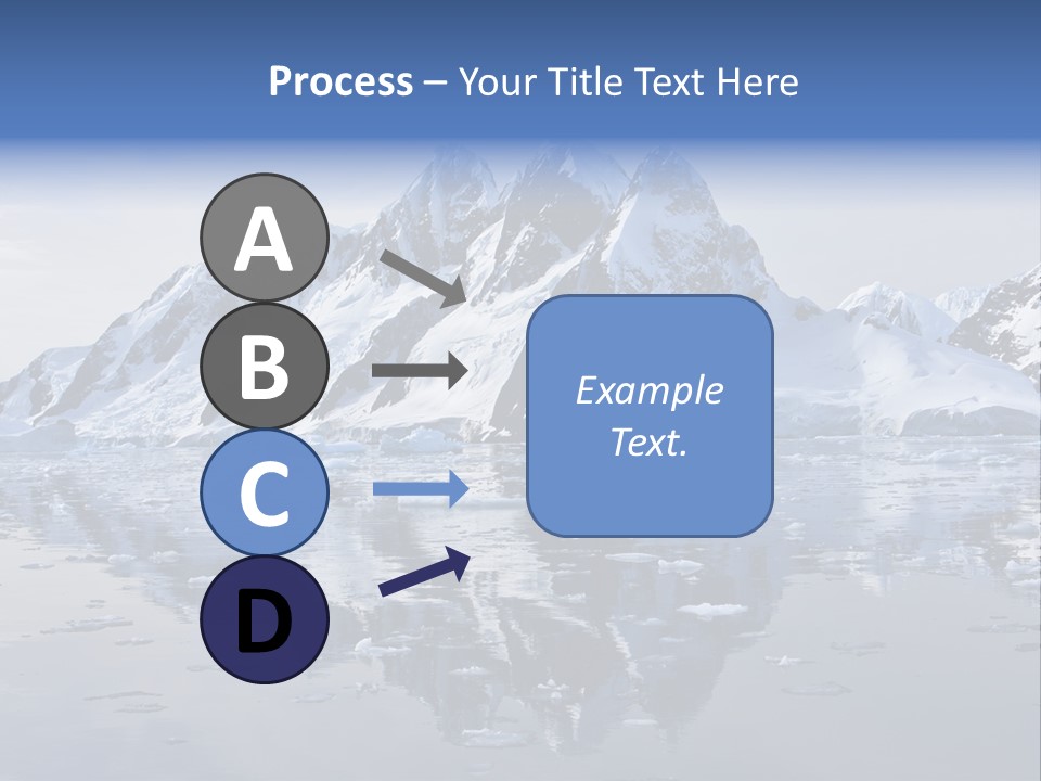 Blue Glacial Cold PowerPoint Template