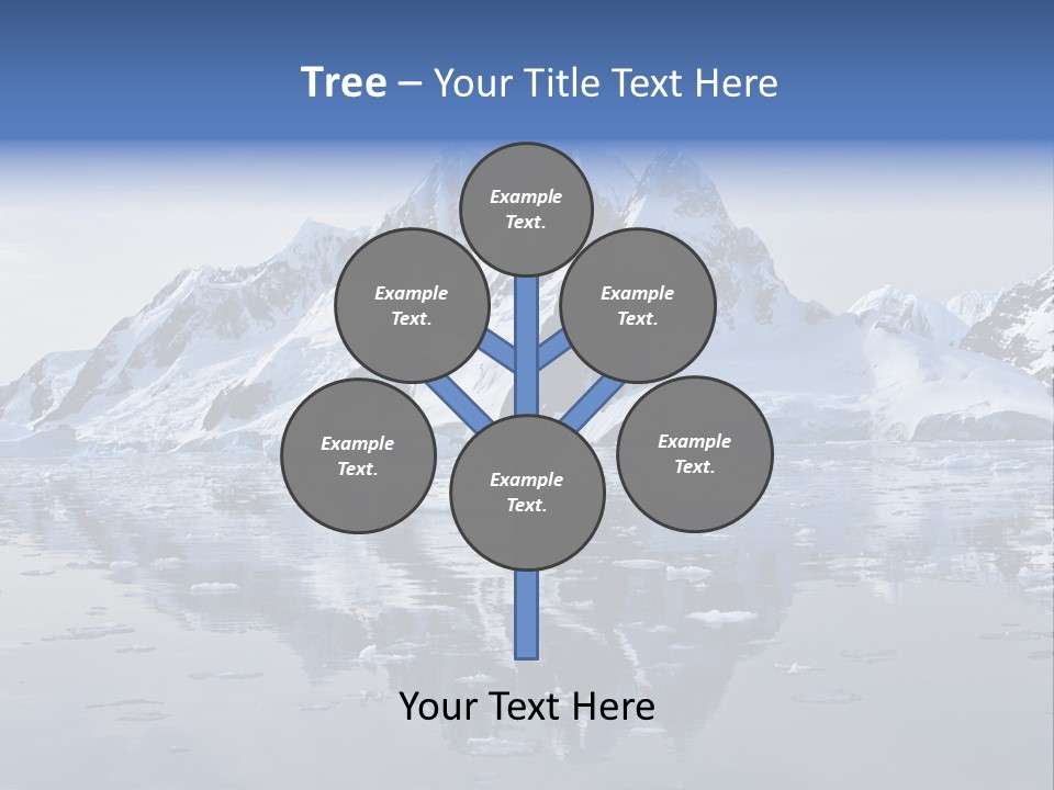 Blue Glacial Cold PowerPoint Template