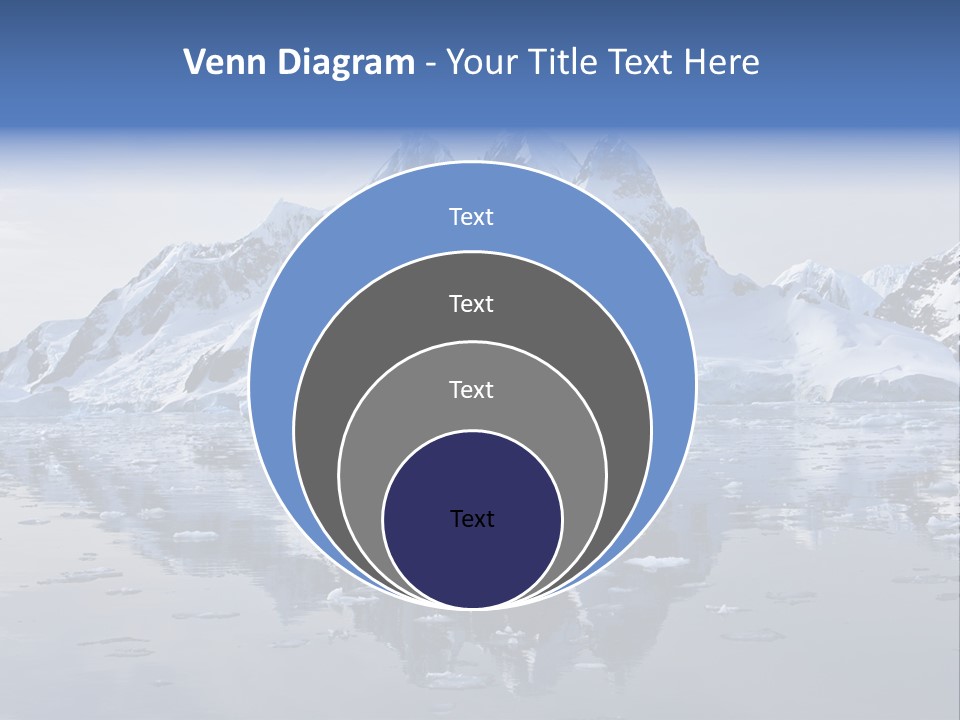 Blue Glacial Cold PowerPoint Template
