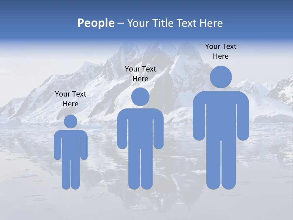 Blue Glacial Cold PowerPoint Template