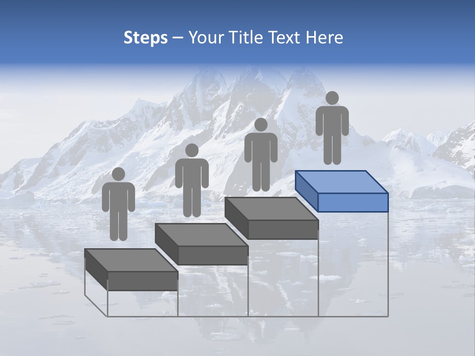 Blue Glacial Cold PowerPoint Template