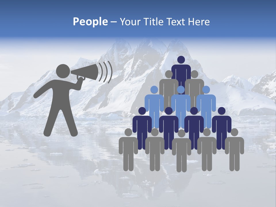 Blue Glacial Cold PowerPoint Template