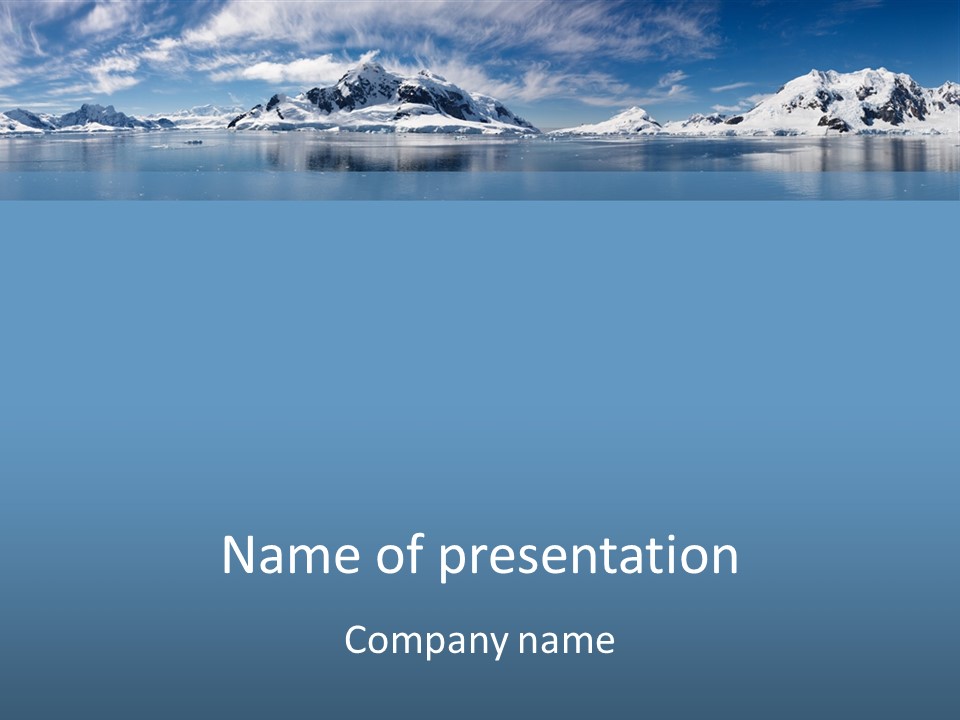 Sky Environment Glacier PowerPoint Template