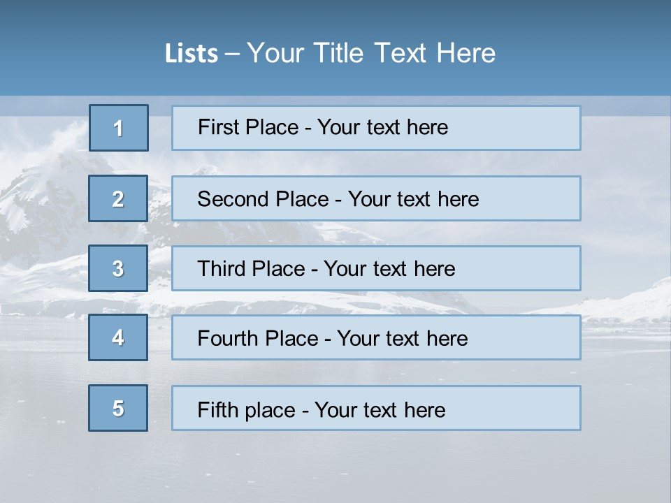 Sky Environment Glacier PowerPoint Template