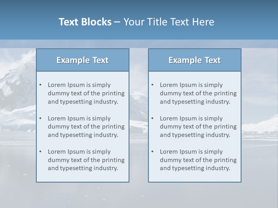 Sky Environment Glacier PowerPoint Template