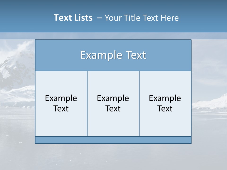 Sky Environment Glacier PowerPoint Template