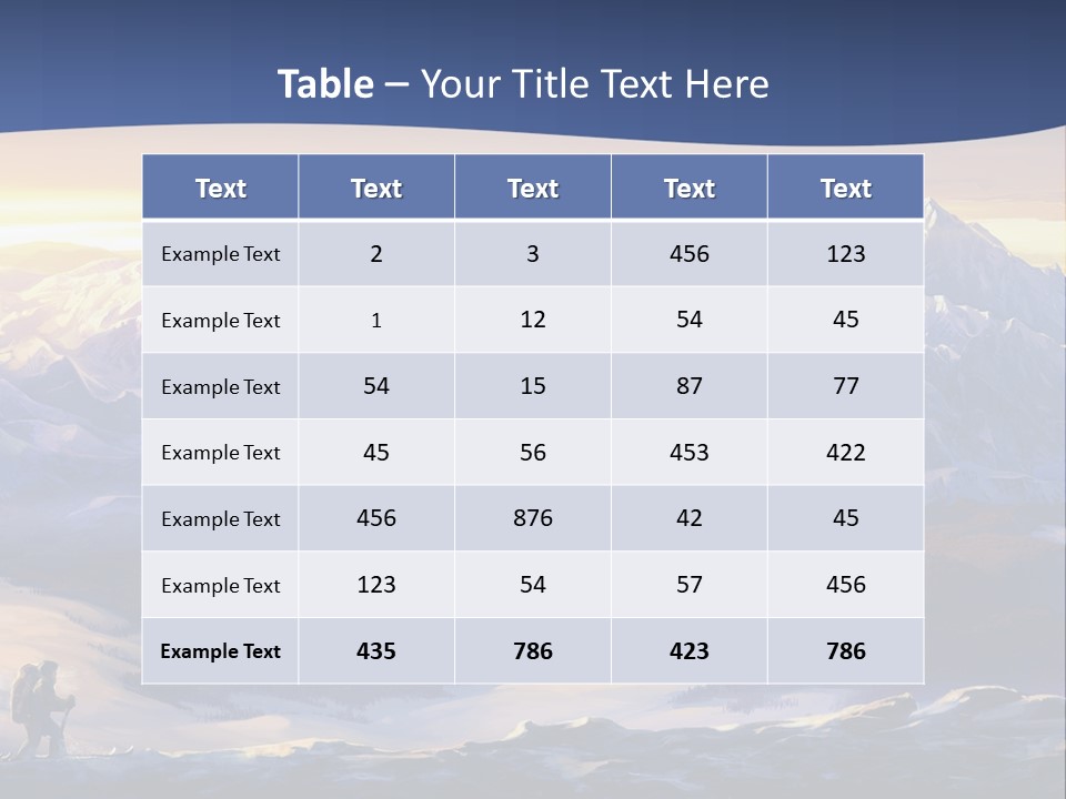 Traveling Nature Open Space PowerPoint Template