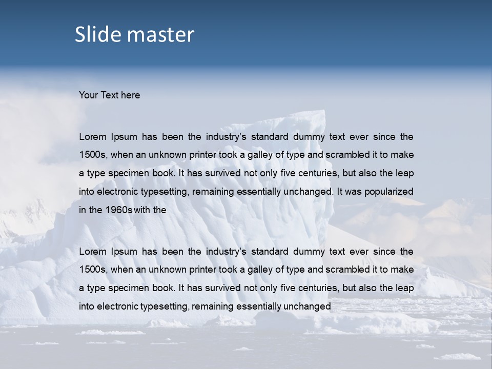 Outdoor Antarctic Clear PowerPoint Template