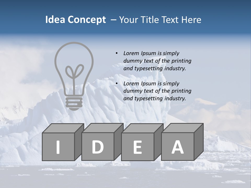 Outdoor Antarctic Clear PowerPoint Template