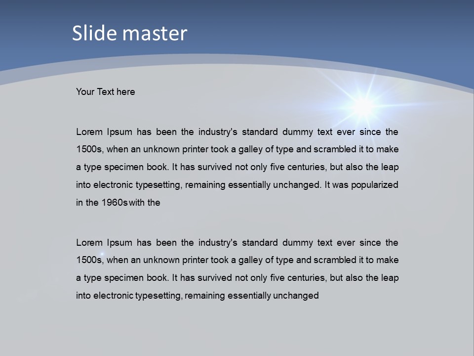 Blau Linsen Hintergrund PowerPoint Template