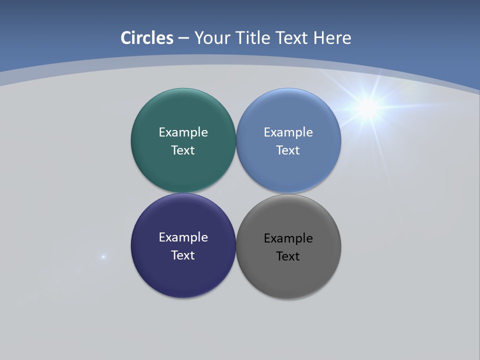 Blau Linsen Hintergrund PowerPoint Template