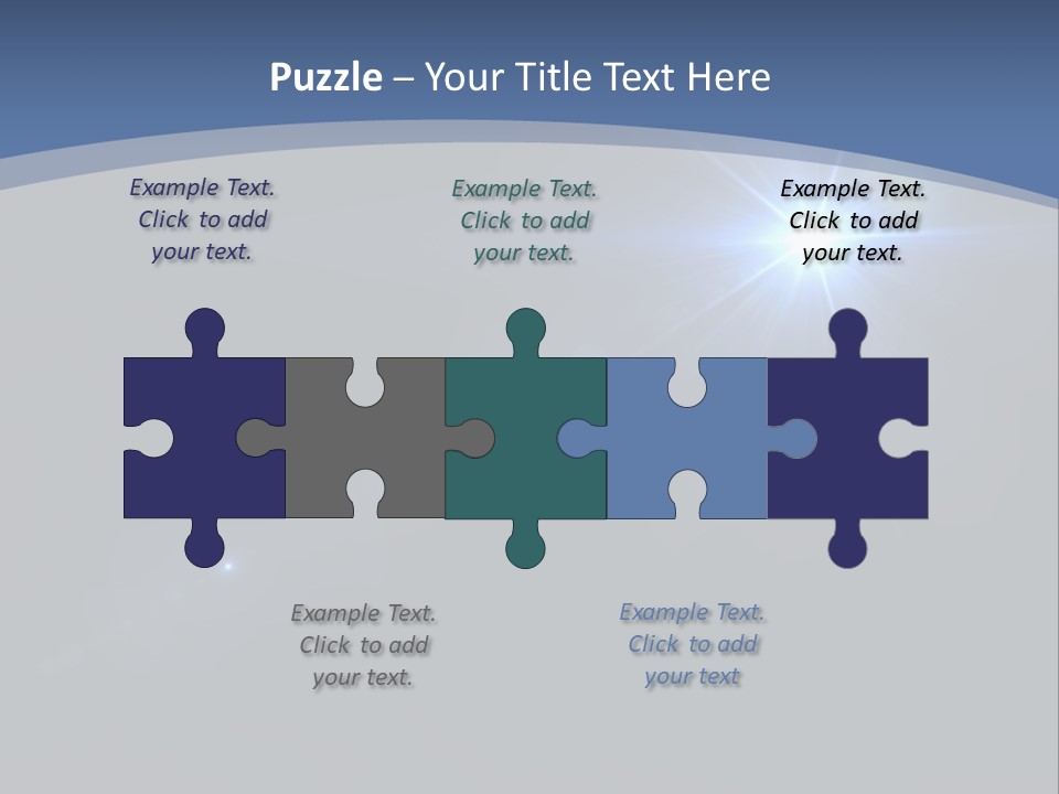 Blau Linsen Hintergrund PowerPoint Template