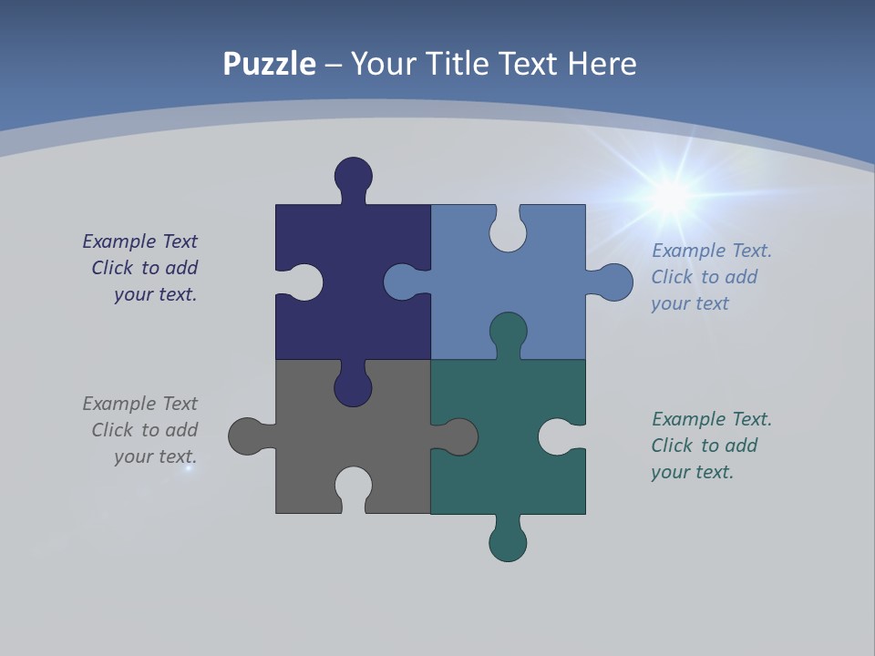 Blau Linsen Hintergrund PowerPoint Template