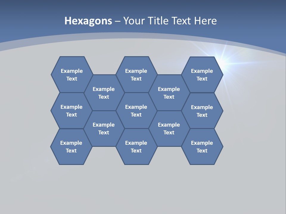 Blau Linsen Hintergrund PowerPoint Template