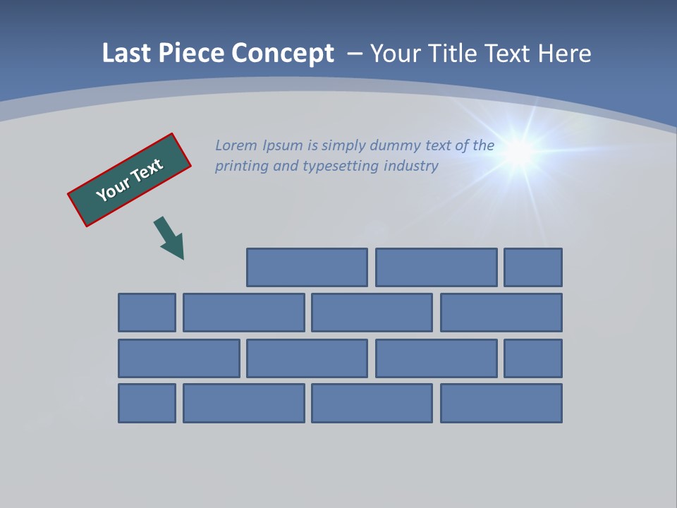 Blau Linsen Hintergrund PowerPoint Template