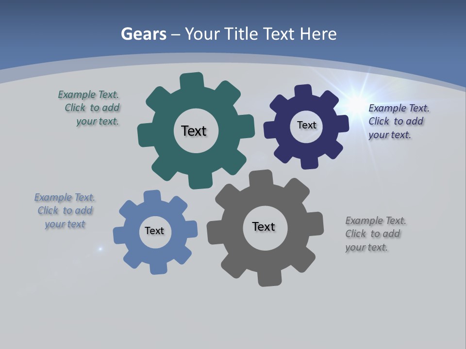 Blau Linsen Hintergrund PowerPoint Template