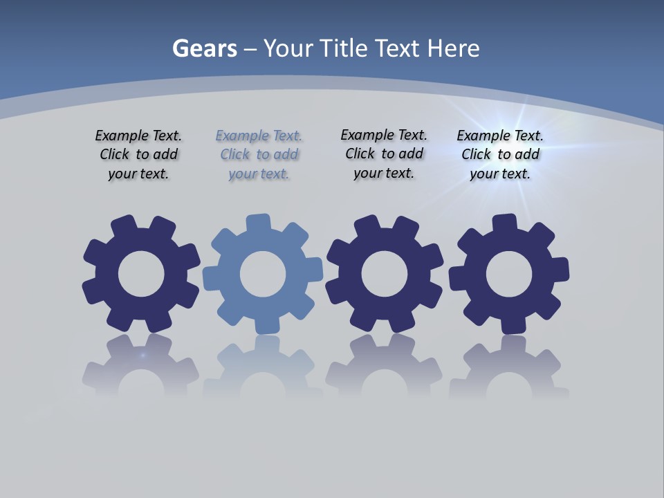 Blau Linsen Hintergrund PowerPoint Template