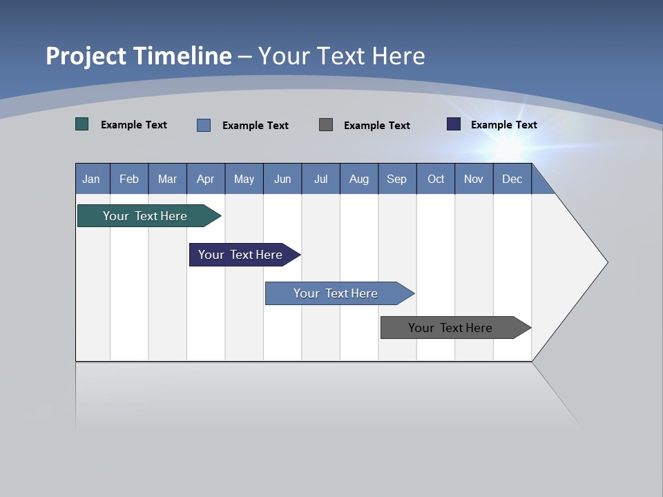 Blau Linsen Hintergrund PowerPoint Template