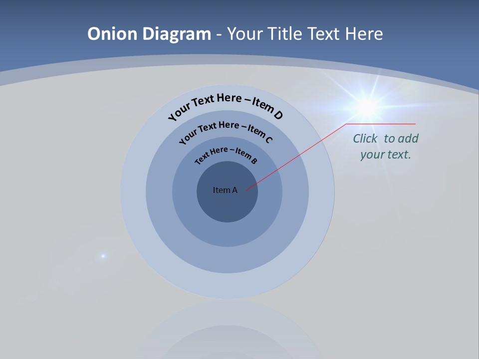 Blau Linsen Hintergrund PowerPoint Template