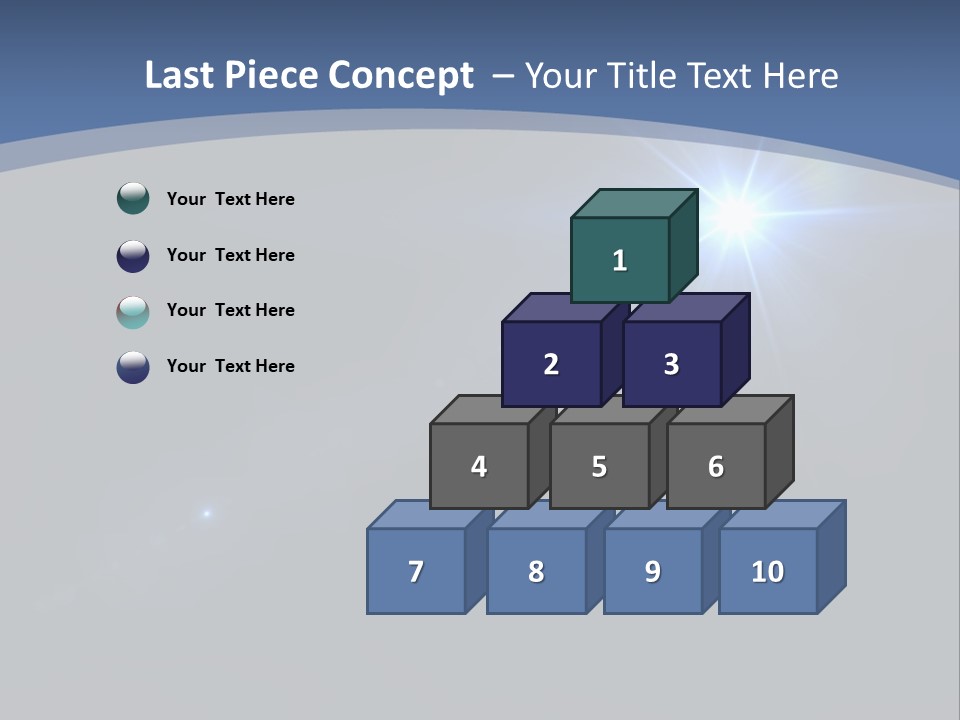 Blau Linsen Hintergrund PowerPoint Template