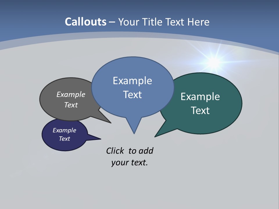 Blau Linsen Hintergrund PowerPoint Template