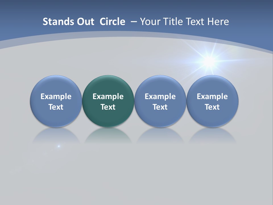 Blau Linsen Hintergrund PowerPoint Template