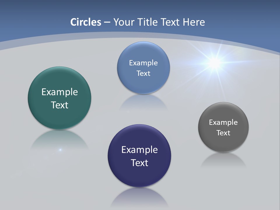 Blau Linsen Hintergrund PowerPoint Template