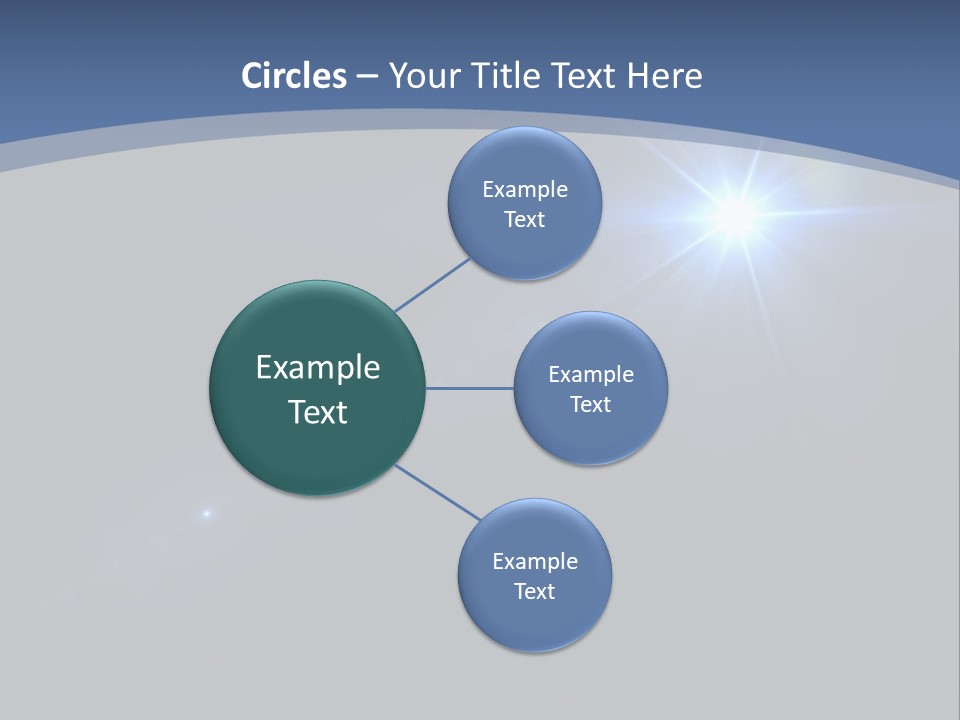 Blau Linsen Hintergrund PowerPoint Template
