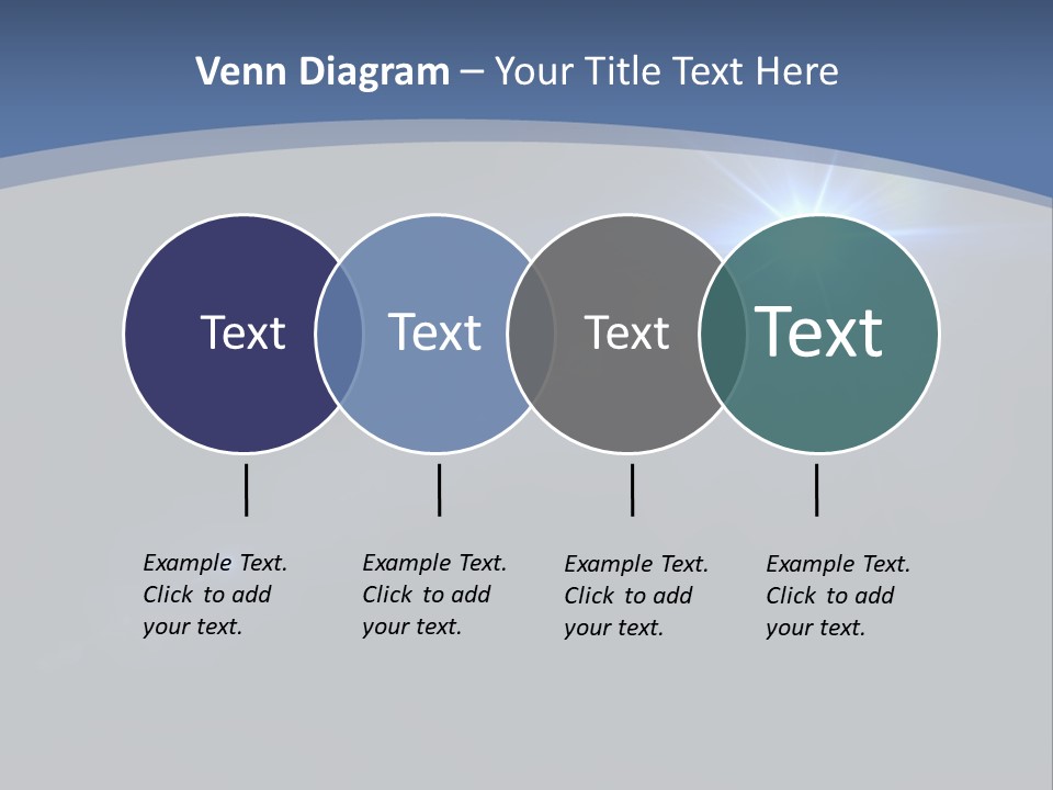 Blau Linsen Hintergrund PowerPoint Template