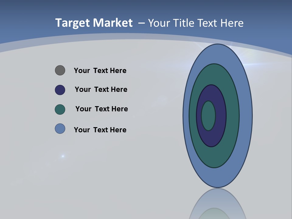 Blau Linsen Hintergrund PowerPoint Template