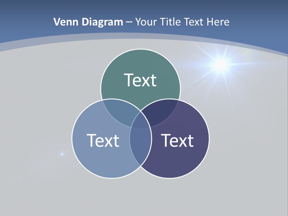 Blau Linsen Hintergrund PowerPoint Template