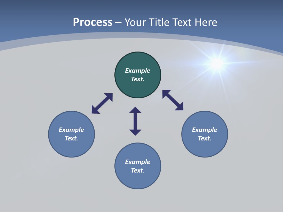 Blau Linsen Hintergrund PowerPoint Template