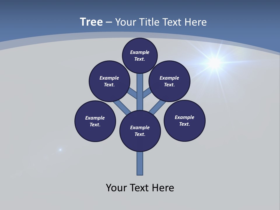 Blau Linsen Hintergrund PowerPoint Template
