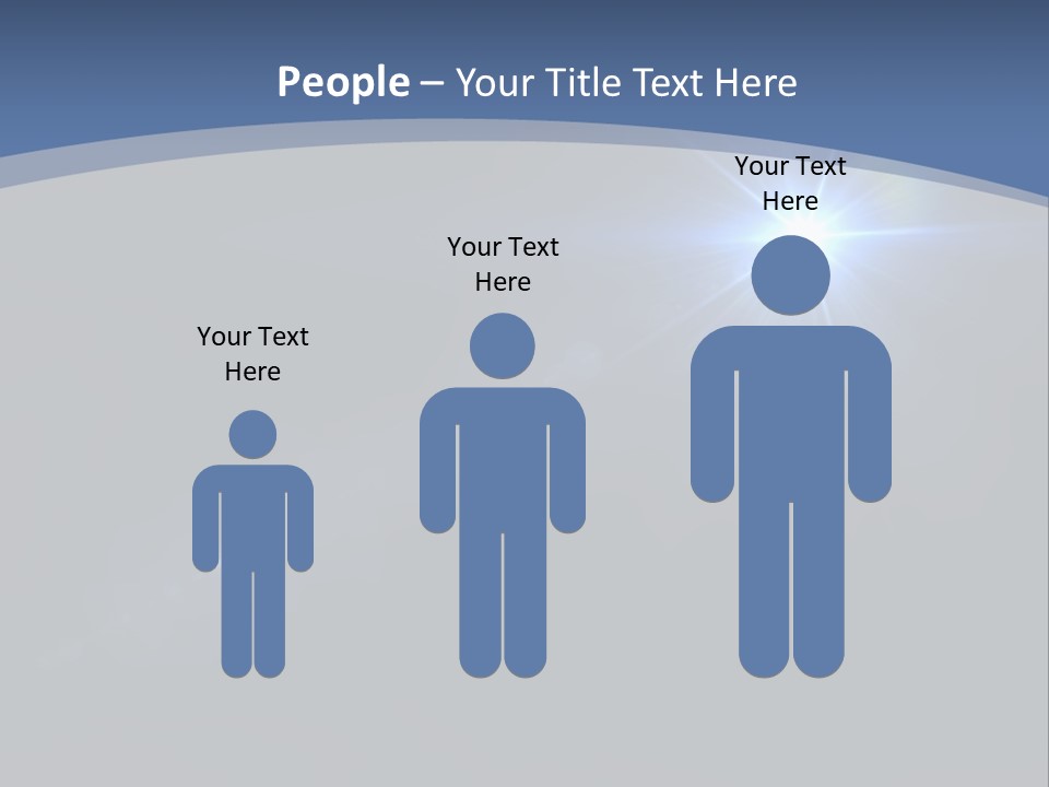 Blau Linsen Hintergrund PowerPoint Template