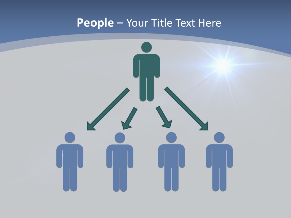 Blau Linsen Hintergrund PowerPoint Template