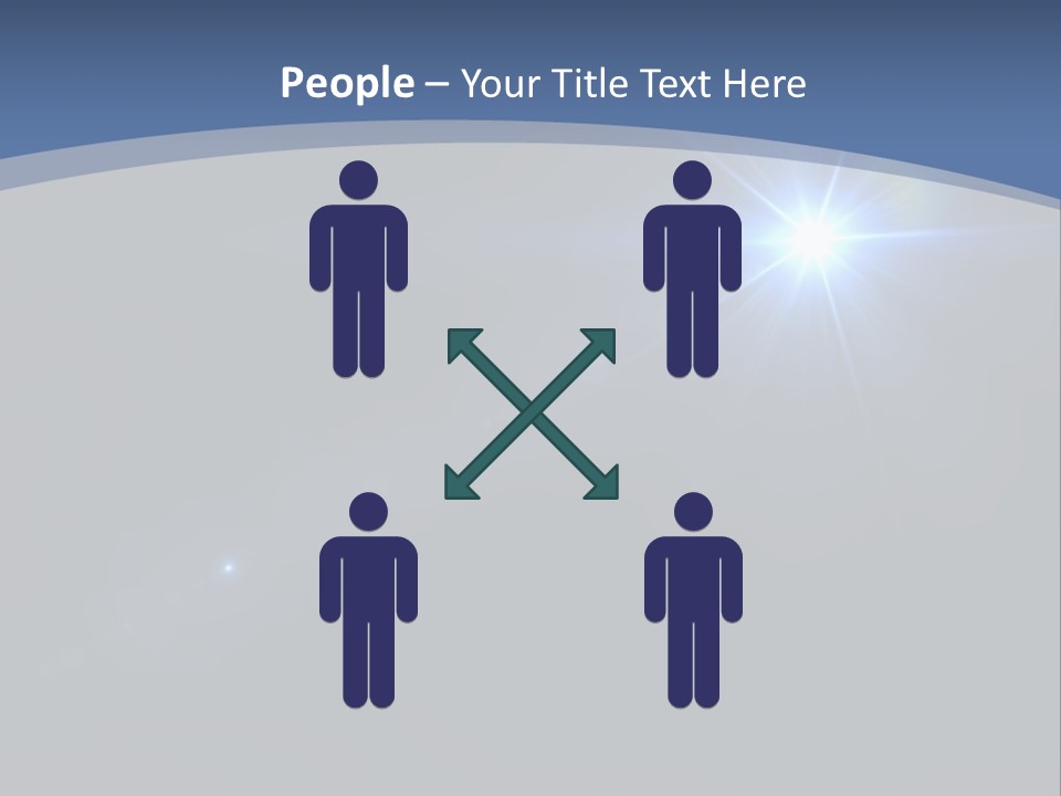 Blau Linsen Hintergrund PowerPoint Template