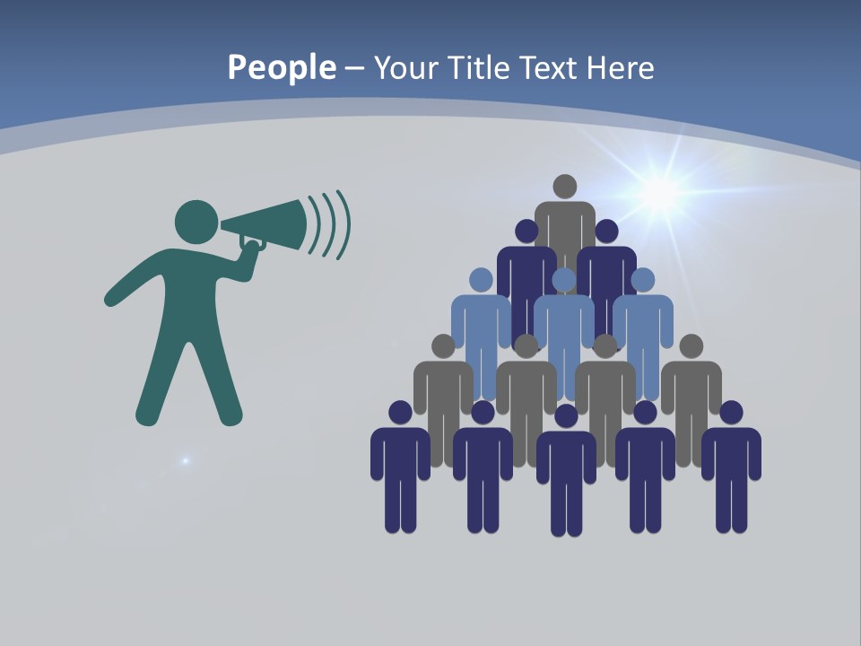 Blau Linsen Hintergrund PowerPoint Template