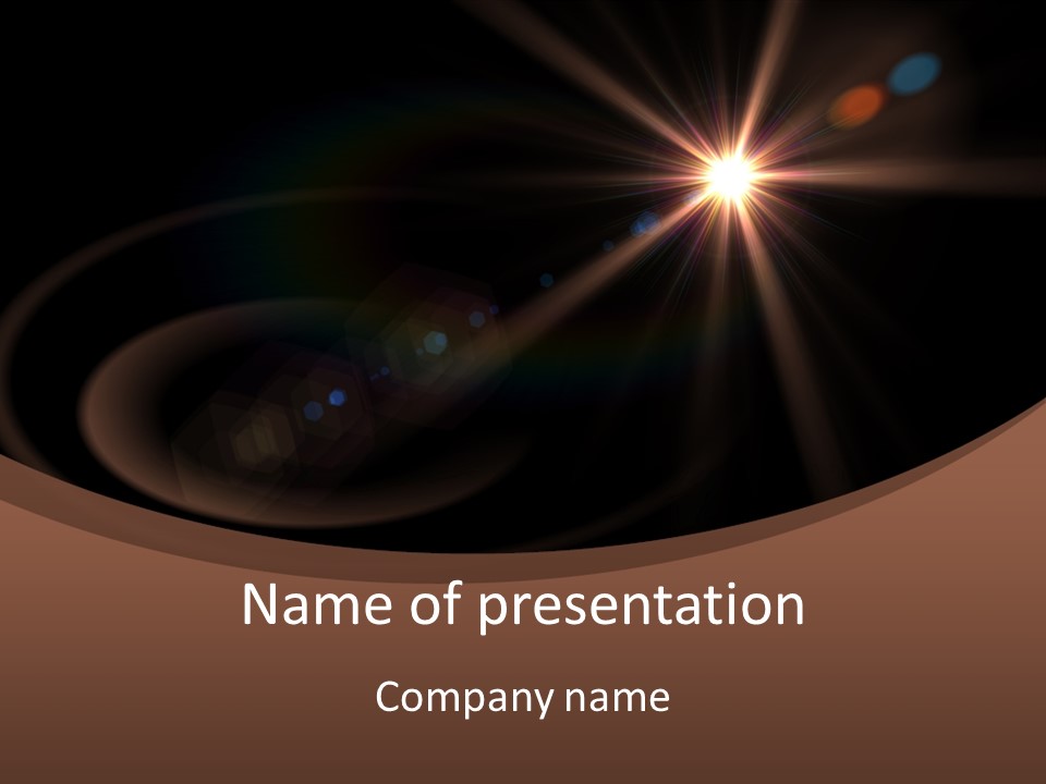 Lens Energie Textur PowerPoint Template