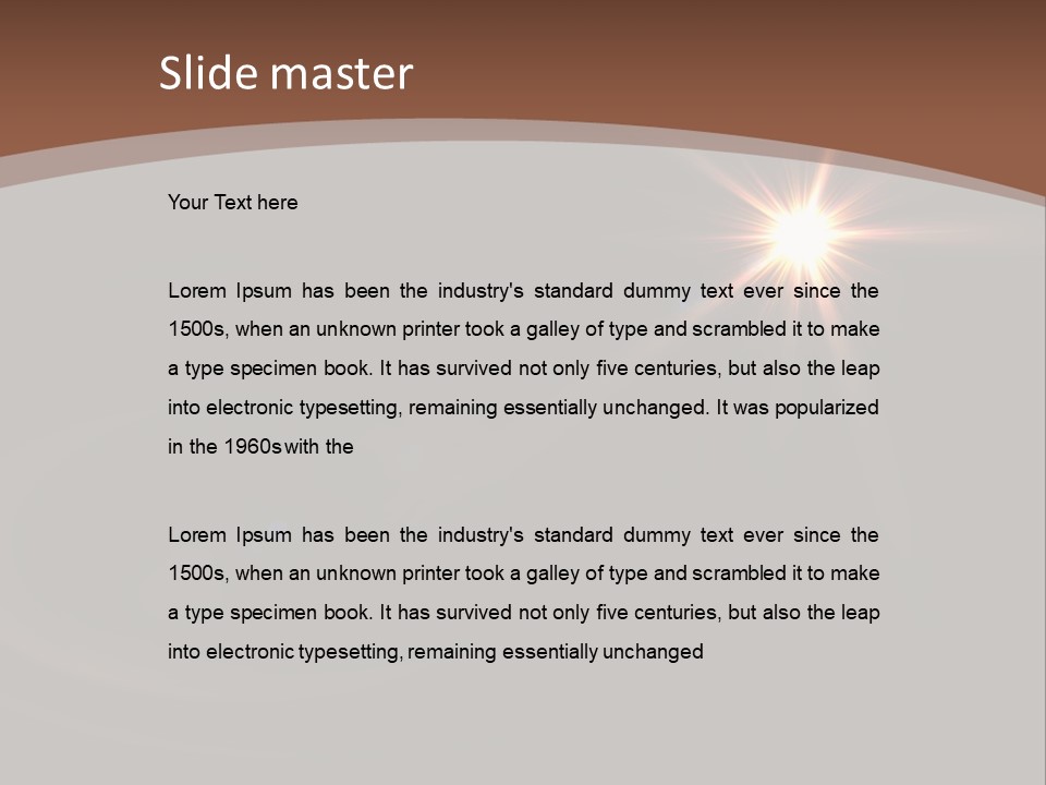 Lens Energie Textur PowerPoint Template