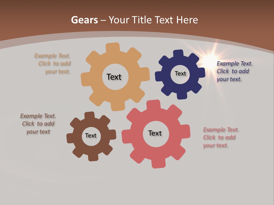 Lens Energie Textur PowerPoint Template